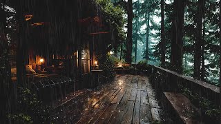 Forest Porch Ambience on a Rainy Day: Alone with Rain Sounds
