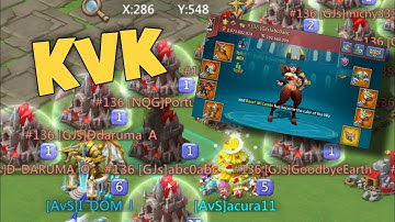 Lords Mobile - Mythic gear cant help them on KVK against DOM. Lets destroy them all
