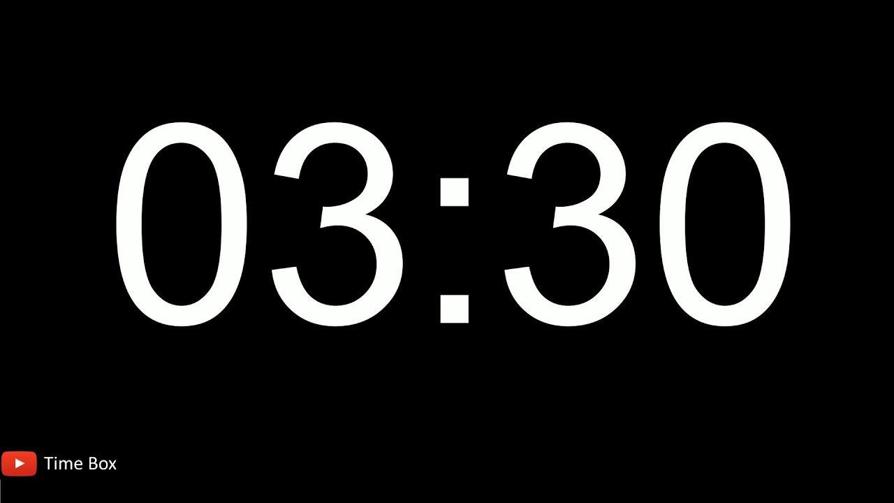Takt Clock 210 Seconds / 3 Minutes and 30 Seconds Interval Timer - YouTube