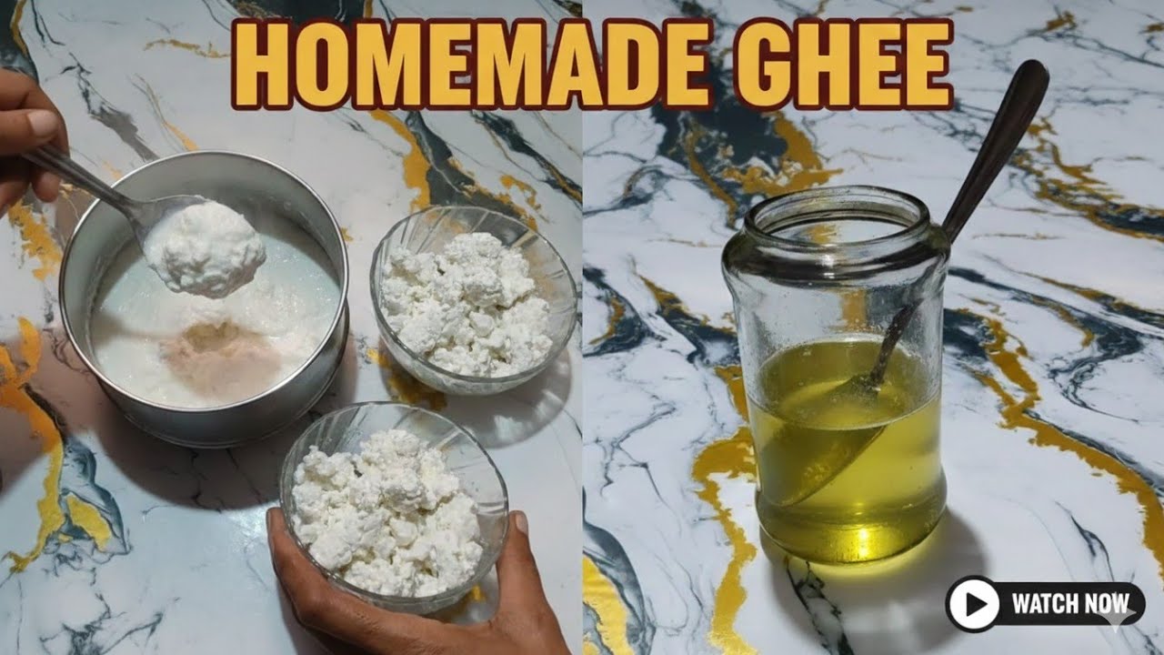 Homemade ghee & Chena 