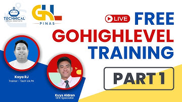 GoHighLevel for Beginners 2025 - Free Live Training Part 1 (TAGALOG)