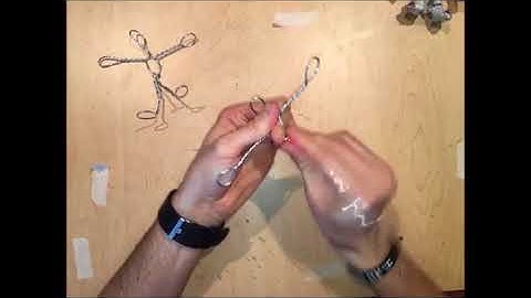 How to create a wire armature for figurative paper mache sculpture.