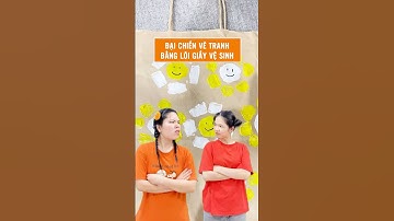 Vẽ tranh bằng LÕI GIẤY VỆ SINH không ngờ đơn giản như vậy #leeciehayhoi