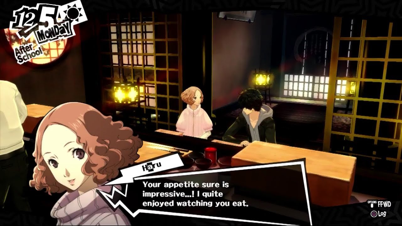 Persona 5 - Sushi with Haru Okumura - YouTube