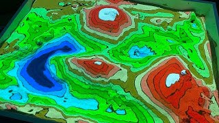 Interactive AR Sandbox - Topography. Selling Sandbox Software