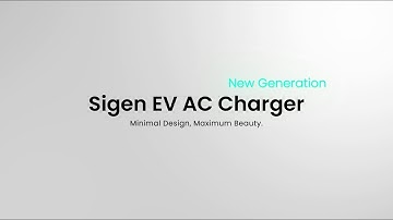 Sigen EV AC Charger New Generation