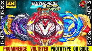 PROTOTYPEPROMINENCE VALTRYEK V7 QR CODE? NEW BEYBLADE QR CODES | BEYBLADE BURST QUAD DRIVE | 4K HD