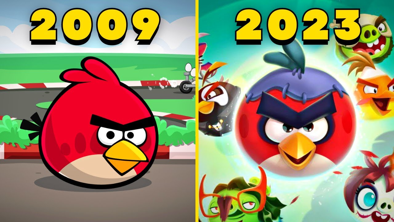 Evolution of Angry Birds Games 2009-2023 