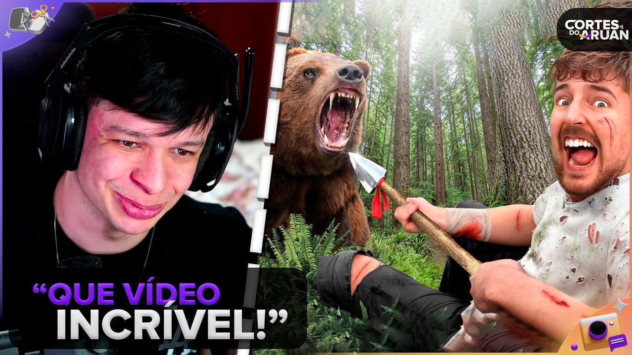 ARUAN REAGE: US$ 10,000 A Cada Dia Que Você Sobreviver Na Natureza Selvagem (MRBEAST)