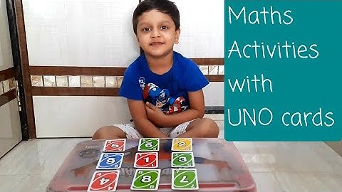 3 Maths Activities with UNO Cards | DIY games for kids | 3-5yrs activity | Fun learning| PRAVIT JAIN