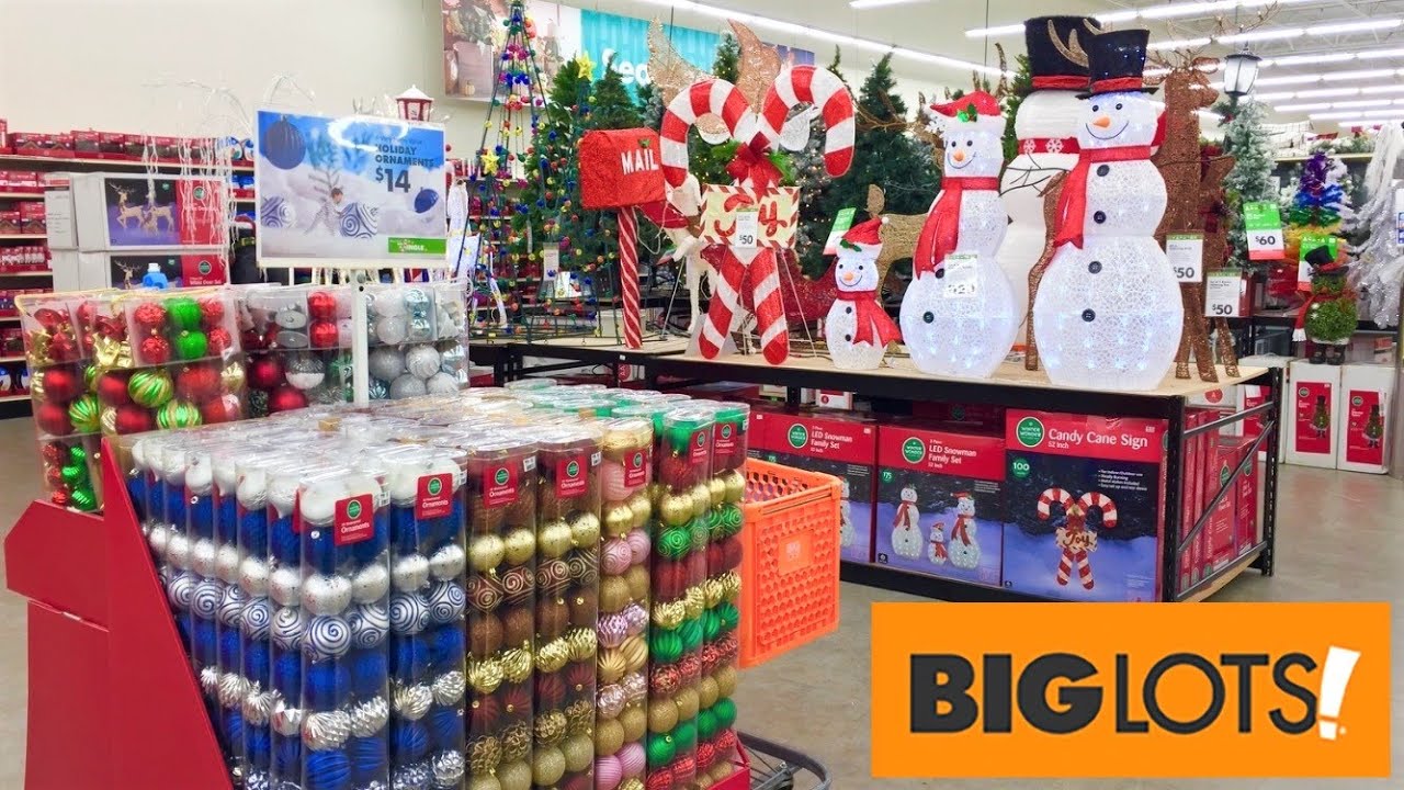 BIG LOTS CHRISTMAS DECORATIONS CHRISTMAS TREES ORNAMENTS SHOP WITH ME  SHOPPING STORE WALK THROUGH - YouTube