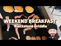 Breakfast Sausage, Eggs &amp; Pancakes -   Weekend Breakfast! Blackstone Griddle.