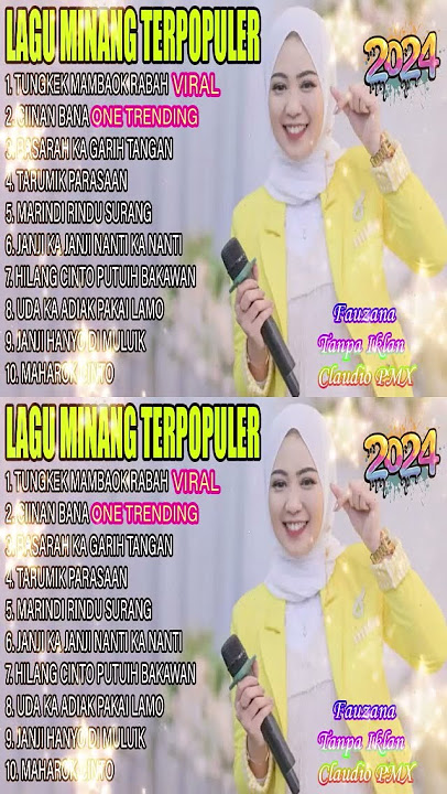 FAUZANA - LAGU MINANG TERBARU FULL ALBUM TERPOPULER 2024 - Tungkek Mambaok Rabah - Ciinan Bana🌹