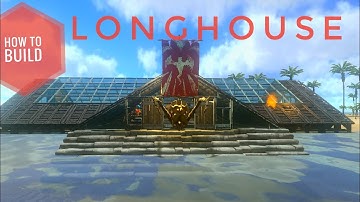 Ark survival evolved •How to Build Simple Glass Longhouse Build• #arkmobile #speedbuild #howtobuild