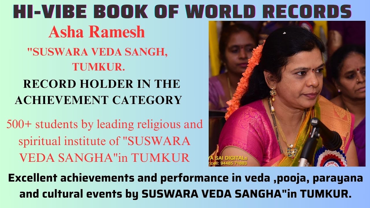 Asha Ramesh l Excellent achievements and performance in veda ,pooja ...
