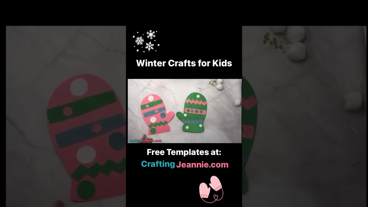 Winter Kids Craft (Free Printable) - Crafting Jeannie