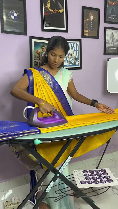 Saree Pre Pleating And Box Folding. #sareeboxfolding #sareedrapping #sareeprepleatingandfolding