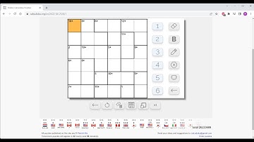 Online Calcudoku Puzzles    Easy 6 x 6 . Let