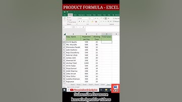MULTIPLY NUMBERS IN EXCEL - SHORT TRICK #shorts