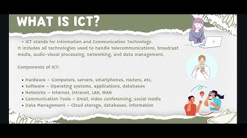 An introductory video Multimedia and ICT.