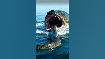 khoảnh khắc con cá lớn nuốt con rắn #shortvideo #wildtv #wildlife