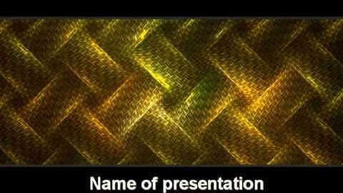 Woven Fabric PowerPoint Template by PoweredTemplate.com
