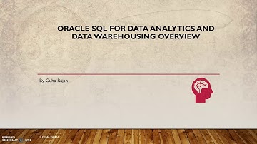 [Course Promo] Oracle SQL for Data Analytics and Datawarehousing Overview