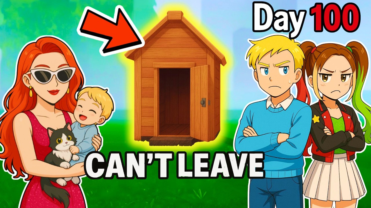 Выживание в сарае в лесу в течение 99 ночей...