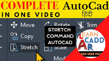 Autocad How To Stretch Multiple Objects | Autocad 2022