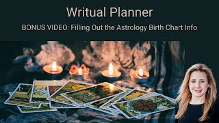How I Set Up My Astrology Birth Chart in my Writual Planner for Tarot Lovers