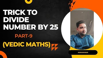 Trick to divide number by 25 |Vedic maths| ssc | Bank | Rly #shorts #division #hussain_Imam
