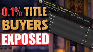 Rank 1 Mythic+ Titles to BUY - Who Bought it - CRIMINAL SPREADSHEET LMAO | World of Warcraft