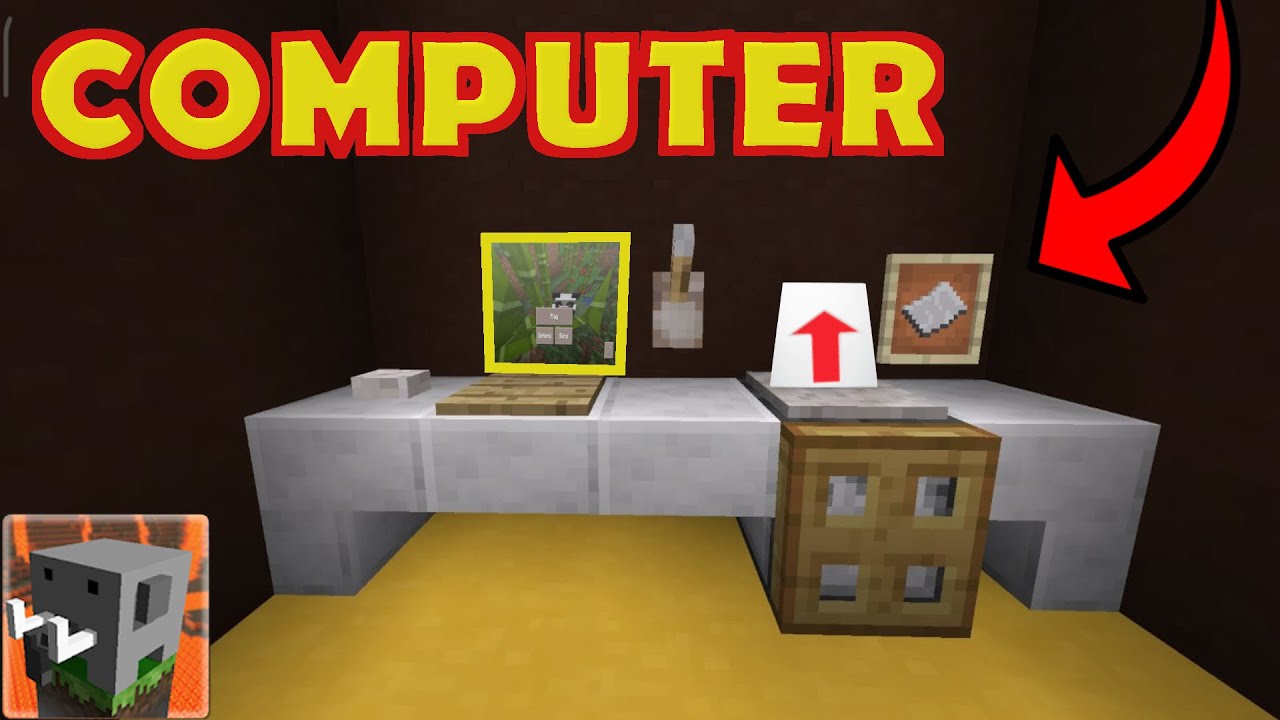 How to Make a Working COMPUTER and Working PRINTER in Craftsman Building Craft