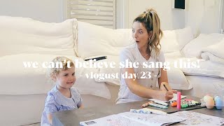 We Can't Believe She Sang This \& Mums Birthday | Vlogust Day 23