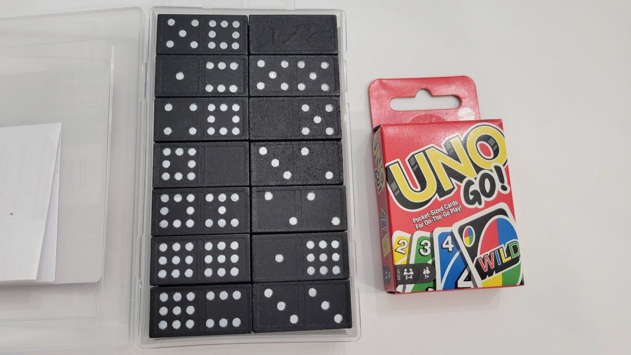New Domino's mini set from Dollar tree Uno pocket size cards dominos 