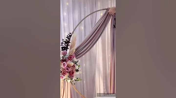 wedding stage backdrop decoration | stage decoration #shorts #short #youtubeshorts #weddingdecor