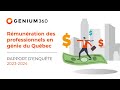 Rmunration des professionnels en gnie du qubec  rapport denqute 20232024