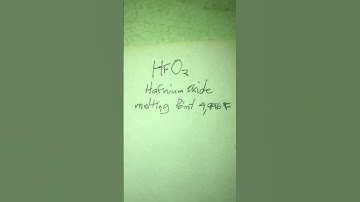 Hafnium Oxide, a gate insulator in Metal Oxide Semiconductor devices.