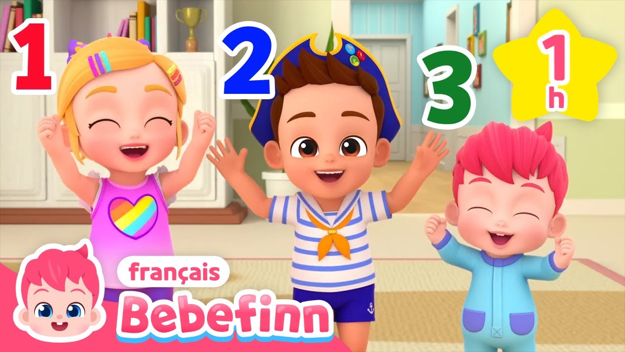 Comptez les Chiffres Ensemble avec Bebefinn ! | +Comptines | Bebefinn👶Chansons pour Enfants