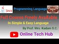 #2 Introduction History and Features of Java ll BCA video ll Online Tech Hub