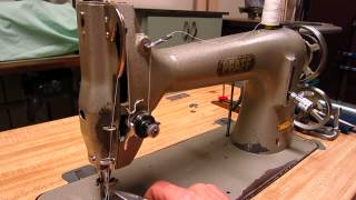 Pfaff 134 0 6 Industrial Sewing Machine working demonstration