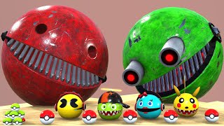 PACMAN VS MONSTER PACMAN USE POKEMON NEW FUN ADVENTURE PACMAN POKEMON