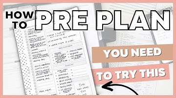 How to Preplan in Your Planner for Maximum Productivity and Less Stress