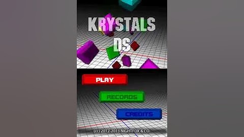 Krystals DS. Menu WIP (V)