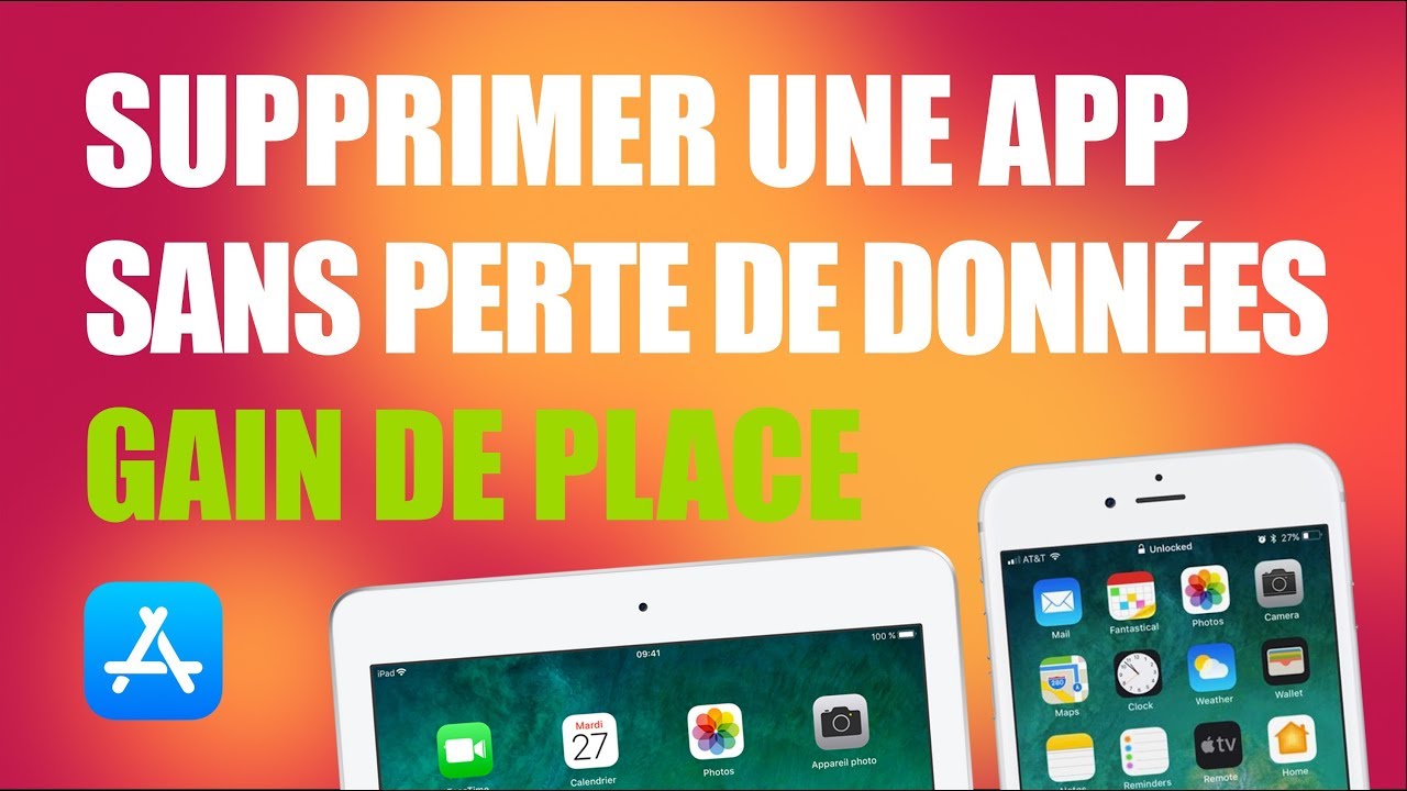 Supprimer une app sans perdre son contenu • iPhone iPad (supprimer cache app) YouTube