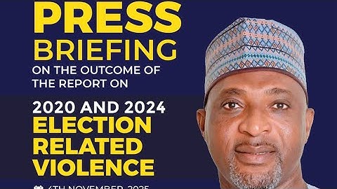 INTERIOR MINISTER ADDRESSES MEDIA ON OUTCOME OF REPORT ON 2020 & 2024 ELECTION RELATED VIOLENCE