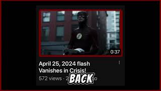 The flash show is officially dead! 😢 (flash vanishes in crises)