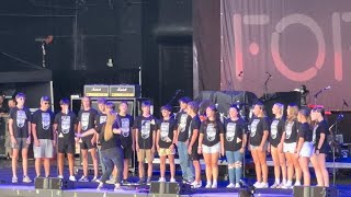 Carson High Honors Choir from China Grove, Nc opening for Loverboy & Foreigner in Charlotte, Nc