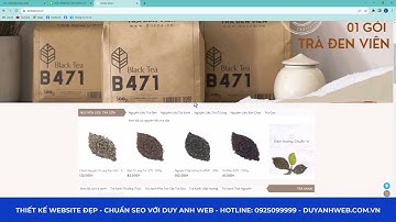 Mẫu Website Bán Hàng Chuẩn Seo - Giao diện Demo Chè Thái Nguyên  Mã Số CTN01