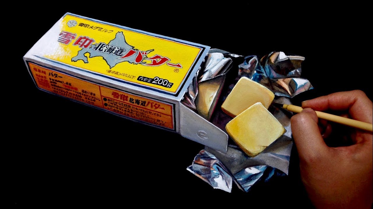 Acrylic painting "butter" by polka.